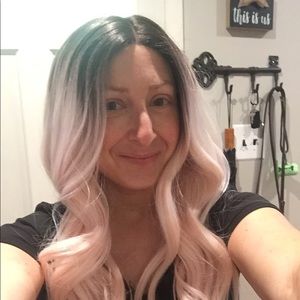 Ombré pink wig